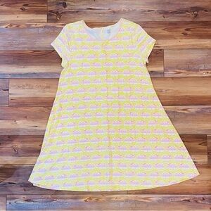 Women’s crown & ivy beach Yellow, Red and Pink Elephant Print Dress/Coverup Sz M